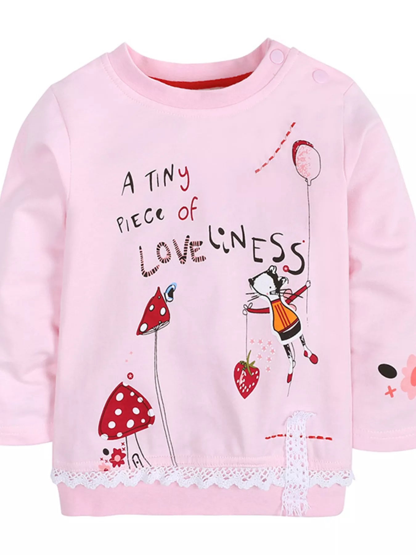 Girl's Outfit Set Long Sleeve Round Neck Top and Jeans for Children Blush Pink 1cfd94fcc245484b927f97d48b58cc9c-Max-Origin Trendsi