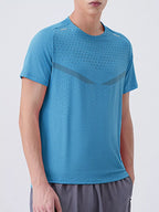 Men's T-Shirt Active Wear Top Breathable Quick-Dry Short Sleeve Plus Sizes Sky Blue 1d0e94c2-3ca1-4245-bbbb-8b950410c64c-Max-Origin Trendsi