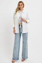 RISEN USA Straight Leg Jeans Women's Medium Wash Elastic Waist Drawstring Pocket 1d7b9579-359d-4ad5-a918-db8c2fe2f52f-Min Trendsi