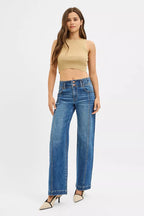 RISEN Womens Wide Baggy Jeans Mid Rise dark Wash Denim Pants 1dcd0da02add43c89f4eca7d1daf5ce5-Max-Origin Trendsi