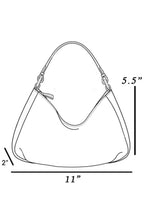 Fame Accessories Womens Shoulder Bag Ivory Glossy Faux Leather Rivet Trim 1def3ae1-75f6-401e-b2e8-bc15fcfc374b-Max-Origin Trendsi
