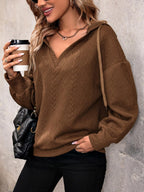 Hoodie Drawstring Dropped Shoulder Long Sleeve Sweatshirt 1e0a772b-e4e9-436d-ade5-cce172dc7116-Max Trendsi