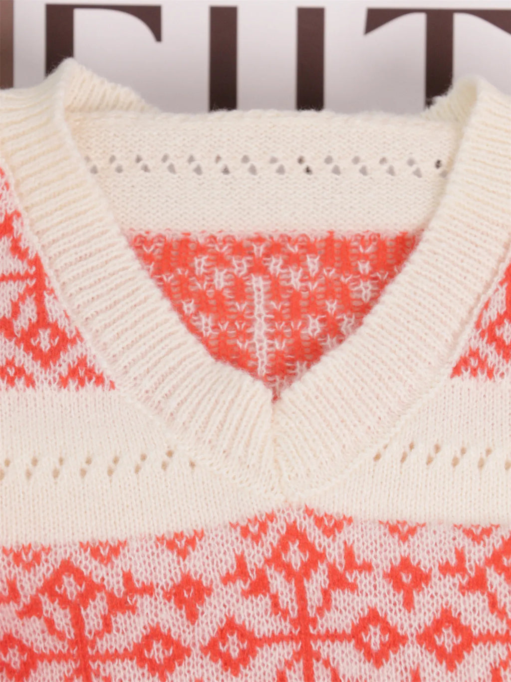 Women's Sweater Contrast Ribbed Hem Long Sleeve Pullover 1e1ae10074ef4d6b80a011b18d8c28f9-Max-Origin Trendsi