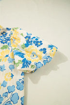 Women's Shirt Floral Printed Puff Short Sleeve Summer Top 1e3b4045-abd9-405c-b847-a39e2cae5cd4-Max-Origin Trendsi
