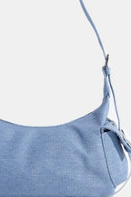 Women's Shoulder Bag Dusty Blue Medium Fame Braided Accent Double Pocket 1e3c3c93-2465-4cbe-bd8b-1ebb0d62e0cd-Max-Origin Trendsi