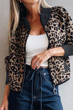 Women's Leopard Zip Up Long Sleeve Jacket Leopard 1e3ce59c-369e-4201-9cd8-774a2d6cb794-Max-Origin Trendsi