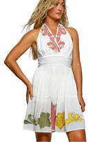 POL Floral Halter Neck Flowy Dress