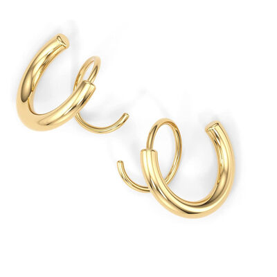 Spiral Earrings Stainless Steel 18K Gold-Plated Gold Silver Elegant Jewelry Gold One Size 1e70fd8d-1dec-475e-9461-fe7cc5a7a0f8-Min Trendsi