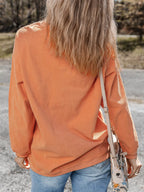 Women's Sweatshirt Halloween Sequined Pumpkin Ribbed Round Neck Top 1e7c718f-c48e-4a19-9587-d2dd0989d1c0-Max-Origin Trendsi