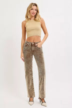 RISEN Womens Corduroy Pants Mocha Straight Leg Tummy Control Mid Rise 1e8a602f-ea0b-4e0c-a33a-408695909d0d-Max-Origin Trendsi