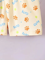 Baby Boy Set Pastel Yellow Dog Short Sleeve Hoodie and Shorts for Children 1ec86c25-caec-4da5-970c-375f5c67bb95-Max-Origin Trendsi