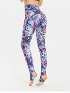 Active Leggings with Stirrups Colorful Printed Wide Waistband Highly stretchy 1ee4e998-1836-4537-be2e-81f32164a56b-Max Trendsi