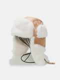 Winter Hat Faux Suede Thermal Fuzzy Earmuffs Camel One Size 1f056c89-d966-4781-892d-c88246b21614-Max Trendsi
