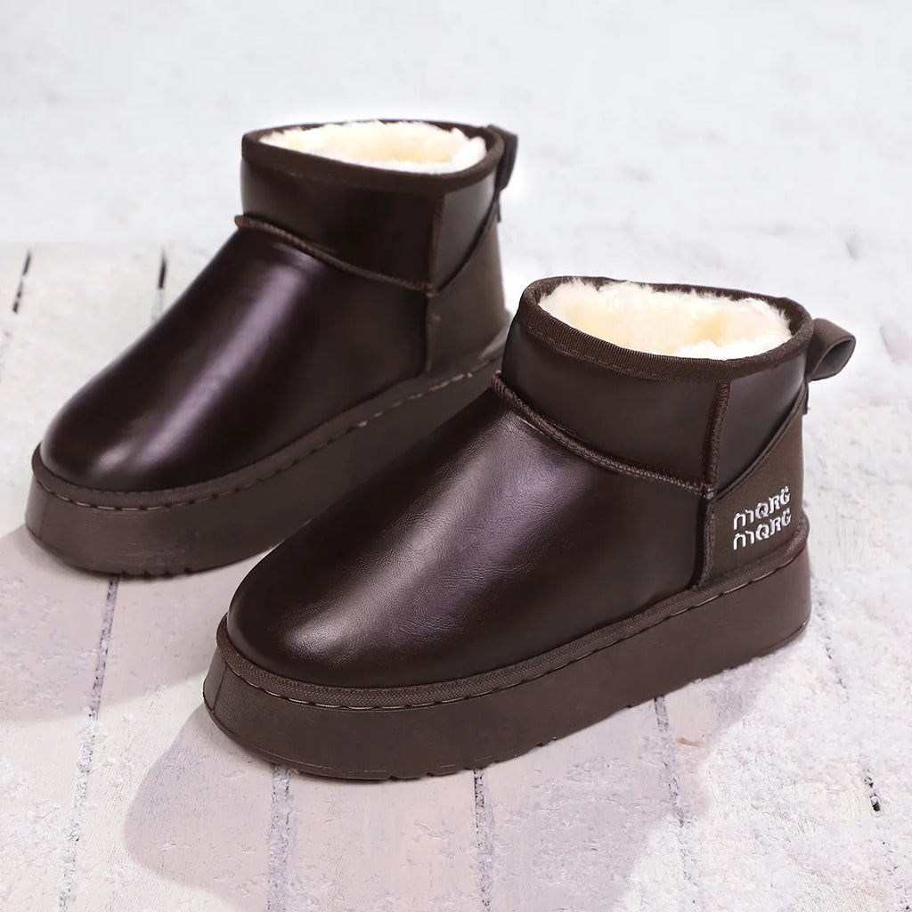 Women's Ankle Boots Pu Leather Faux-Fur Platform Flats 1f114045c1e548cdb4b2002a215f2c7b-Max-Origin Trendsi