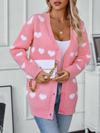 Women Cardigan Heart V-Neck Button Up Long Sleeve Soft Acrylic Knitwear 1f58c3f1-5352-4c03-8196-9214c90b845e-Max Trendsi