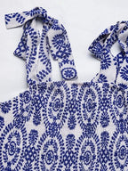 Perfee Maxi Cami Dress Blue Floral Smocked Square Neck Slit Bow Straps 1f645fda-e99d-4e6c-b764-487eeff27ba4-Min Trendsi