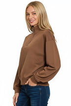 Zenana Scuba Half Zip Pullover Sweatshirt 1f7b31ab-1edd-48bc-bbd6-90b79b8d0484-Max-Origin Trendsi