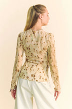 Davi & Dani Floral Mesh Top Long Sleeve Sheer Layering Blouse 200620cbe222474aa25b5e1a6f3ce21f-Max-Origin Trendsi