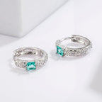 Zircon Earrings 925 Sterling Silver Inlaid Jewelry 200cf331-2af5-467c-8b06-c6bc7891bc50-Max Trendsi