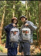 Hiking Backpack Nylon Lightweight Outdoor Travel Shoulder Bag Mesh Pocket