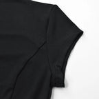 Fashion A-Line Mini Dress Mock Neck Short Sleeve Slim Waist Streetwear