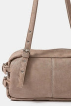 Women's Shoulder Bag Fame Matte Multi Grommet Belt Strap Rustic Rectangular 20d740b0-2250-4201-9a82-57b75f864d19-Max-Origin Trendsi