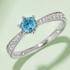 Miroy Moissanite Stone Silver Ring 925 Sterling Colorful Jewelry Light Blue 2100d2f1-c0f1-4532-a1d2-721b6ba39aca-Max-Origin Trendsi