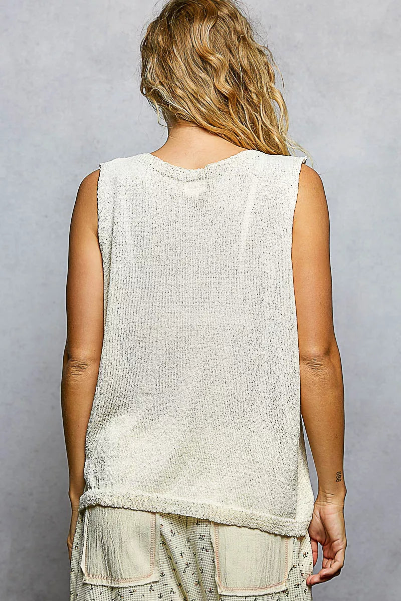 POL Strawberry Sweater Top Sleeveless Round Neck Oversized 211a0a5d-86b5-49c1-8d98-c3c7abc56cb6-Max-Origin Trendsi