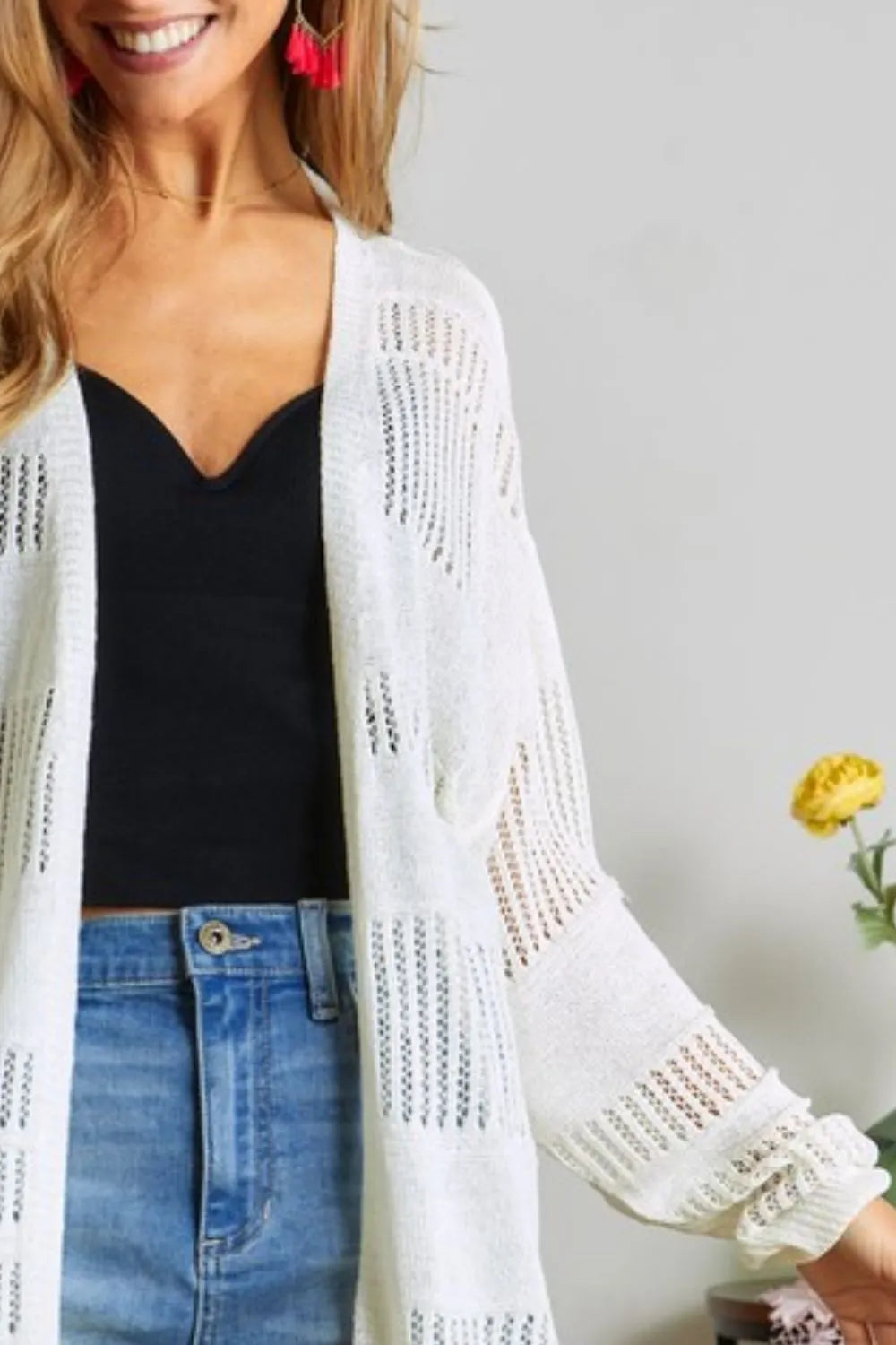 ADORA Cardigan Lightweight Ivory Sweater Knit Long Sleeve Open Oversized 2122f084-6f53-411b-8c28-b8b14e753d91-Max-Origin Trendsi