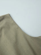 Women's Outfit Set Linen Cotton Round Neck Sleeveless Top and Skirt Set 216d22d8257f4b44a8cf8f581894731e-Max-Origin Trendsi