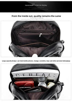 Women's Backpack Flap Soft Pu Leather Medium Fashionable Travel Shoulder Bag