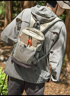 Hiking Backpack Nylon Lightweight Outdoor Travel Shoulder Bag Mesh Pocket