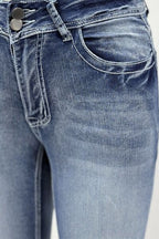 Women's Jeans Start Back Embroidered Pockets Light Washed Denim Bootcut Pants 22571575-fd47-4596-b306-15e845ddb100-Min Trendsi