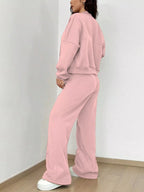 Womens Outfit Set Casual Solid Color Zipper Jacket and Wide Leg Pants 22578a47dae44a6ba1d93f40a110b296-Max-Origin Trendsi