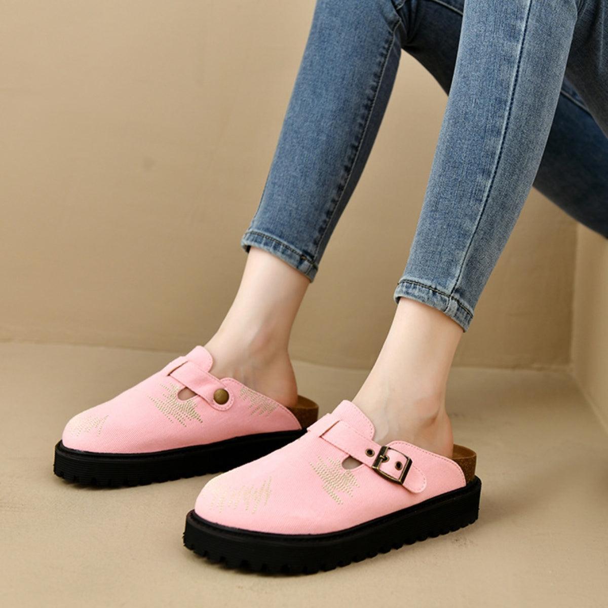 Loafers Suede Round Toe Platform Shoes 2282d654-4764-4b70-abbb-c40212a9218e-Max Trendsi