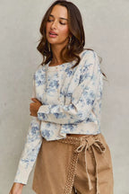 SO ME Vintage Floral Print Button Down Sweater Cardigan 22879a1db4864dcd8d20460db0915b44-Max-Origin Trendsi