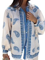 Women's Outfit Set Shirt Paisley Printed Light Blue Button Up and Pants 228fed7d-87ff-4093-8bd5-b94512cefe1b-Max-Origin Trendsi