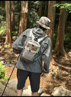 Hiking Backpack Nylon Lightweight Outdoor Travel Shoulder Bag Mesh Pocket