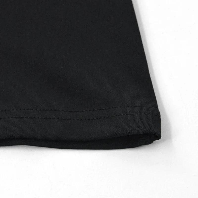 Fashion A-Line Mini Dress Mock Neck Short Sleeve Slim Waist Streetwear