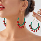 Christmas Beaded Hoop Earrings with Jingle Bells Millet Pearl Jewelry 22a4e103-fca0-442d-a7ab-9a94d6979b03-Max-Origin Trendsi