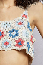 POL Crochet Cami Blue Floral Handmade Granny Pattern with Scalloped Strap 22bb817e-a5d5-4468-94b3-a777bab73873-Max-Origin Trendsi