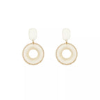 Women's Earring 18K Gold-Plated Circle Dangle 22e6013e-c399-4fe8-a57f-d283ff16dd53-Max-Origin Trendsi