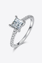Murray Silver Ring 1.21 Carat Moissanite 925 Sterling Side Stone Ring with Box 22ecb5fbd8e741549efbf76121075db3-Max Trendsi