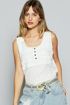 POL Lace Tank Top White Sleeveless Trim Scoop Neck Wide Strap 239ef6f0-9c35-412f-a86a-bd79b87b84fd-Max Trendsi
