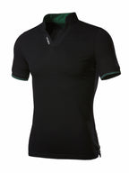 Men's Plus Size Notched Collar Short Sleeve Shirt