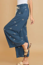 Umgee Linen Blend Pants Bow Embroidered Plus Sizes Blue Drawstring Wide Leg 23a70fae-8cd5-4989-adf8-814226bc79cd-Min Trendsi