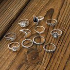 11-Piece Ring Set Alloy Synthetic Crystal Women Fashion Jewelry One Size 23d08704-a742-42ab-9360-4118f206e46a-Max Trendsi