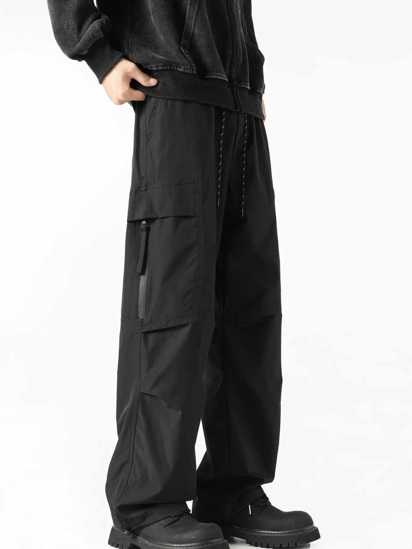 Men's Cargo Pants Loose Fit Drawstring Waist Pocketed Plus Sizes M-5XL 2416b47dfc1347b4b1d7216431911c18-Max-Origin Trendsi