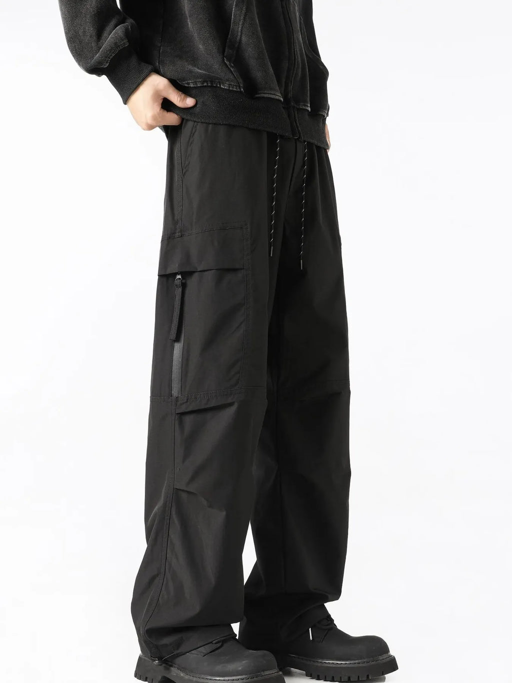 Men's Cargo Pants Loose Fit Drawstring Waist Pocketed Plus Sizes M-5XL 2416b47dfc1347b4b1d7216431911c18-Max-Origin Trendsi