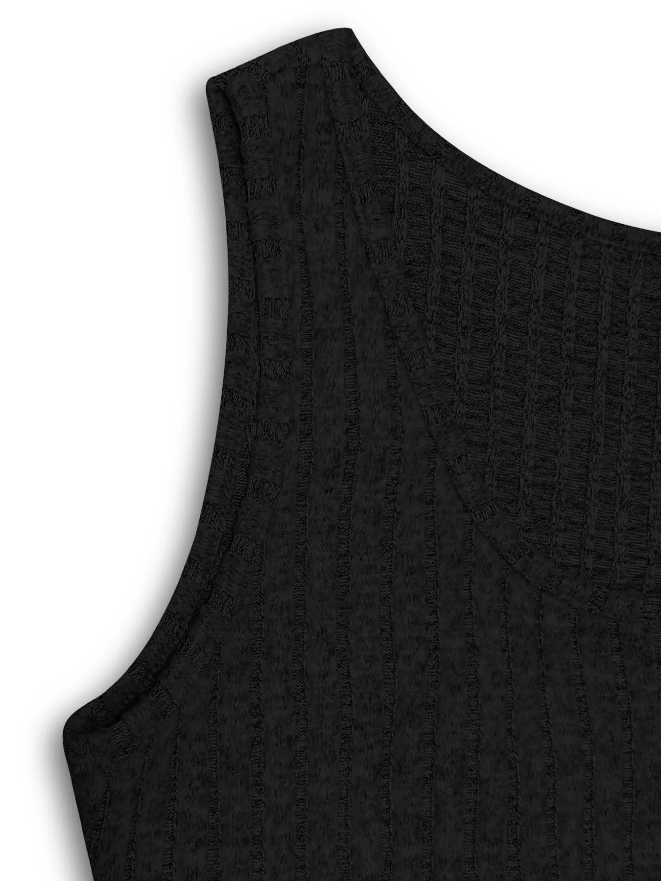 Women's Sweater Set Ribbed Knit Tank Dress Button Front and Cardigan 243b9656f6474517a7b5abdabf896ddd-Max-Origin Trendsi